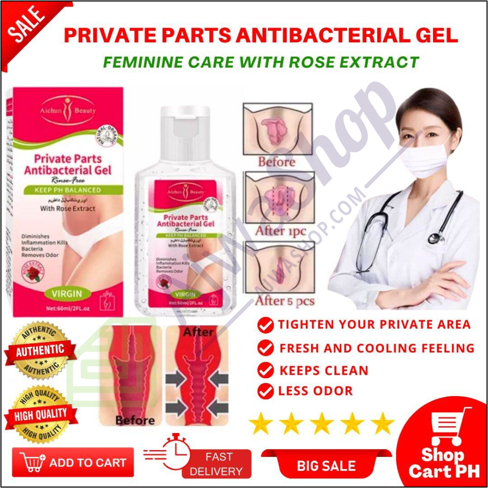 private parts antibacterial gel for girls