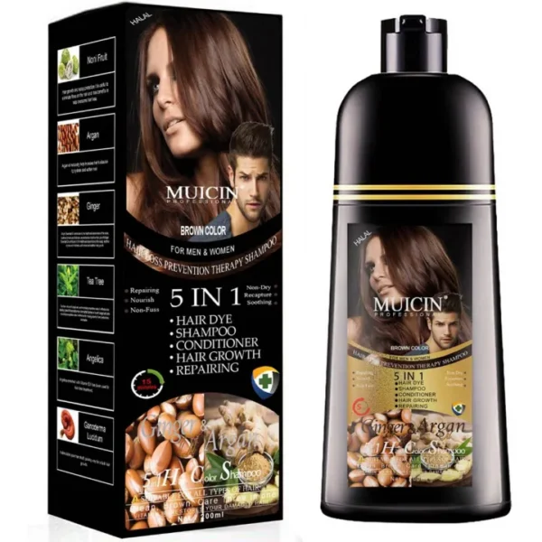 MUICIN 5-in-1 Hair Color Shampoo